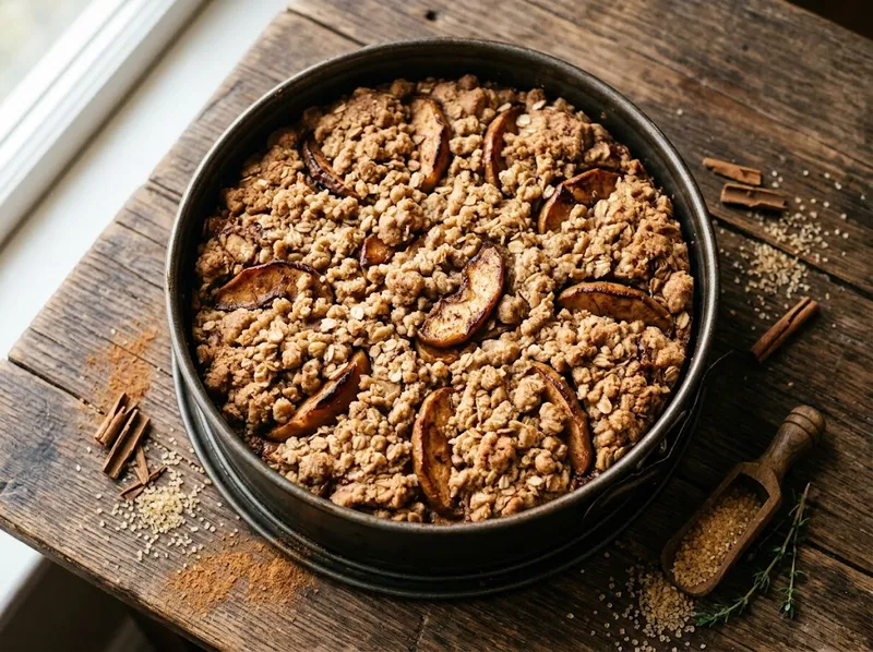 Klassischer Apfelkuchen mit Butterstreuseln