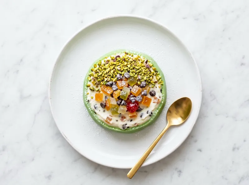 Sizilianische Cassata-Törtchen mit Ricotta und kandierten Früchten